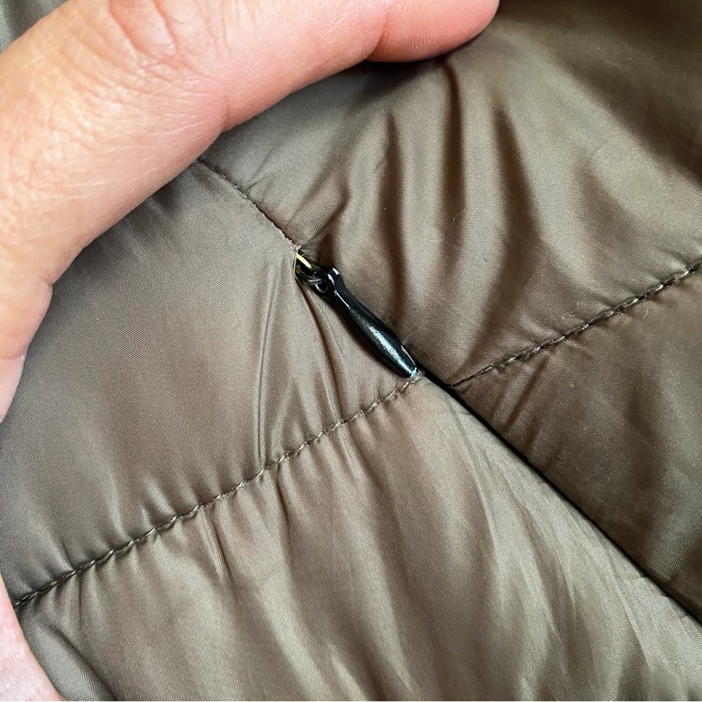 🍂 ZARA TAUPE HOODED PUFFER JACKET! - Picture 10 of 16